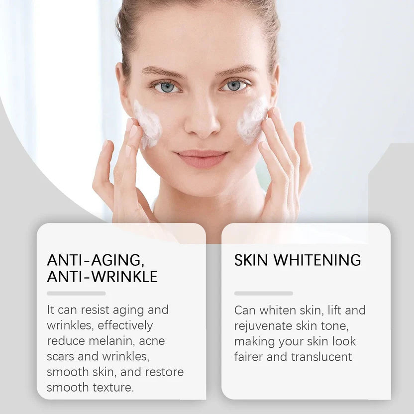 Crème visage éclaircissante Vitamine C anti-taches de rousseur, élimine le mélasma et les taches brunes, éclaircit la mélanine.