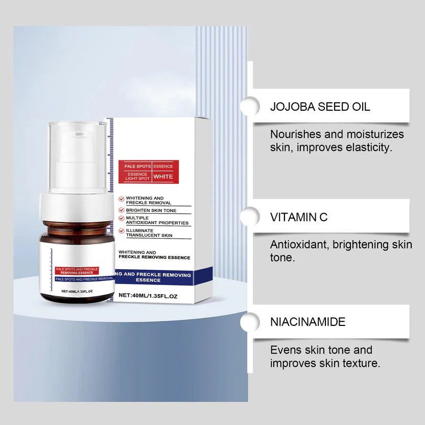 Crème visage éclaircissante Vitamine C anti-taches de rousseur, élimine le mélasma et les taches brunes, éclaircit la mélanine.